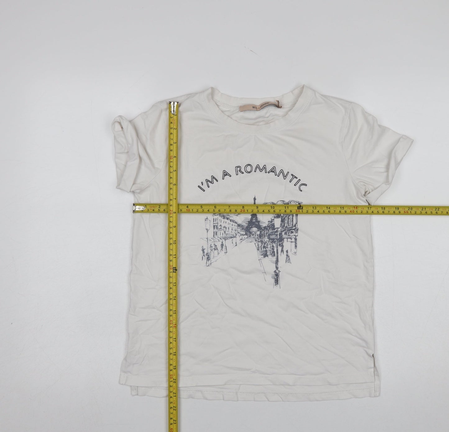 Rue de Femme Women's White XS Romantic Paris Graphic T-Shirt