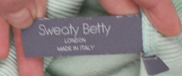 Sweaty Betty Women Mint Green Cowl Neck Pullover Sweatshirt Size M