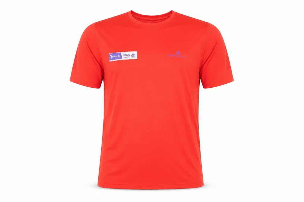 Ronhill Men's Red Short Sleeve Running T-Shirt Medium Polyester