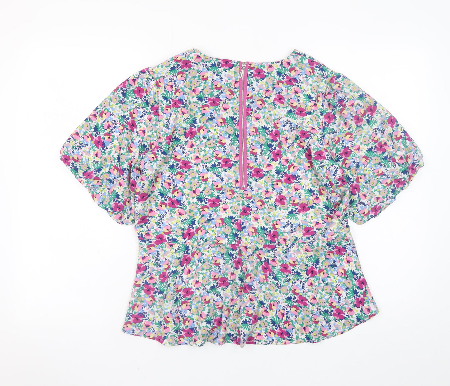 Rant & Rave Womens Multicoloured Floral Tunic Blouse Size 10