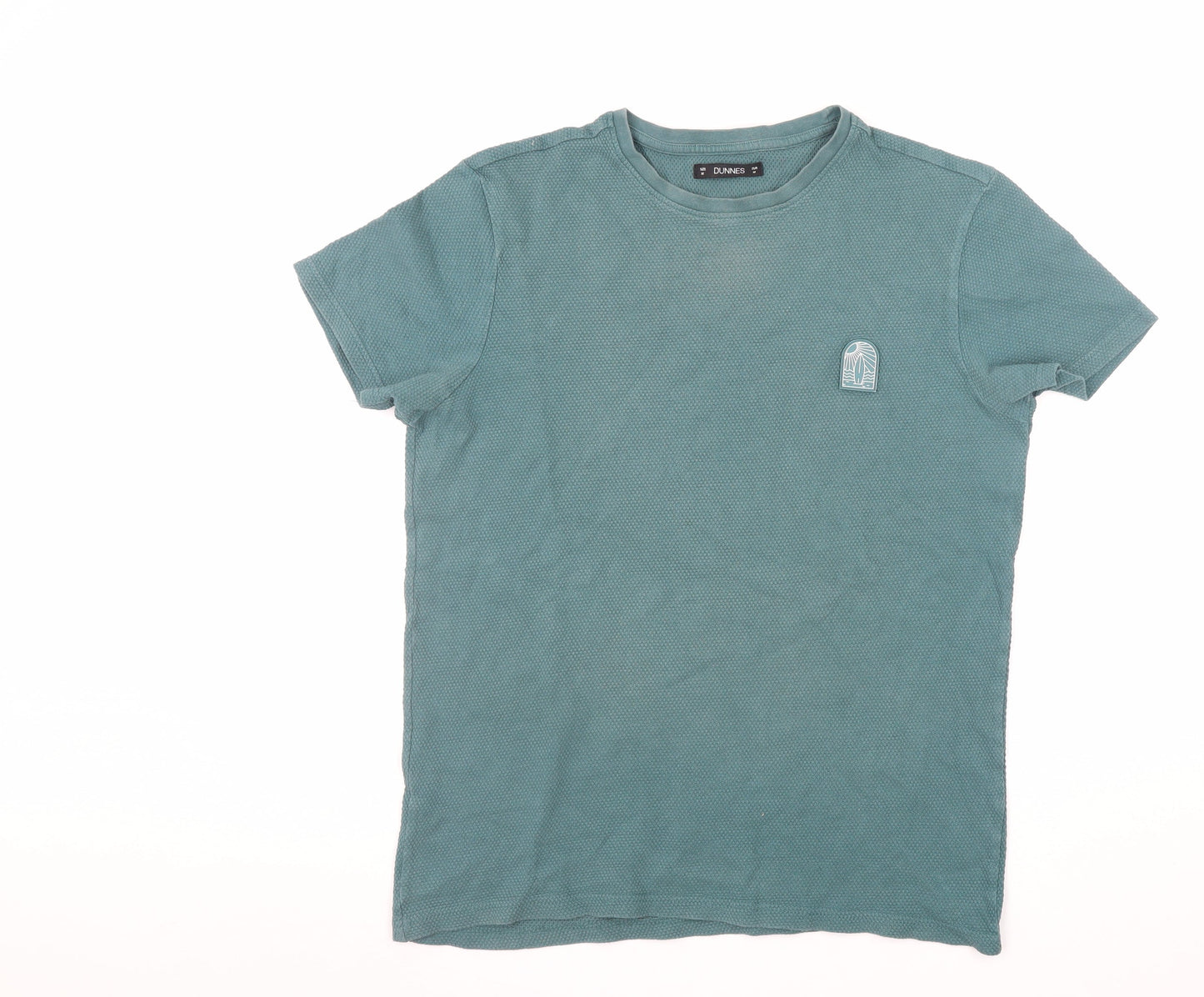 Dunnes Men’s Green Short Sleeve Crew Neck Cotton T-Shirt M