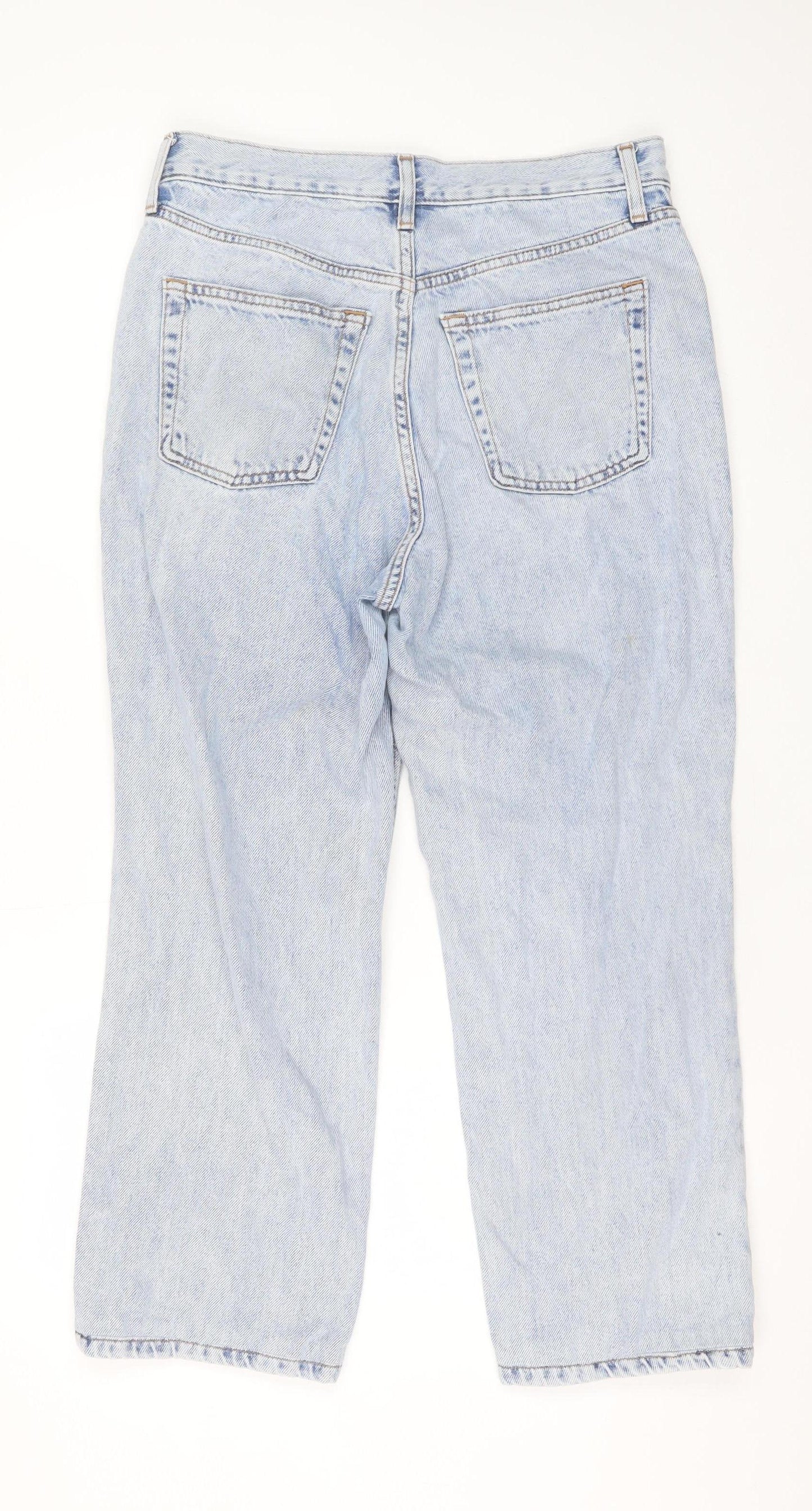 Topshop Unisex Light Blue Denim Straight Jeans W30 L28