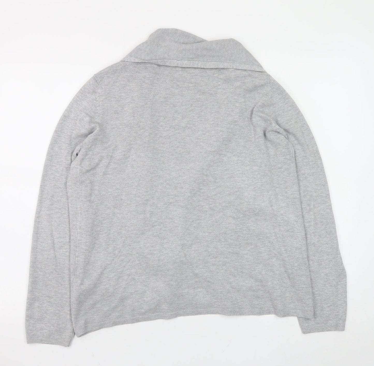 Dunnes Women’s Grey Long Sleeve Open Cardigan Size L