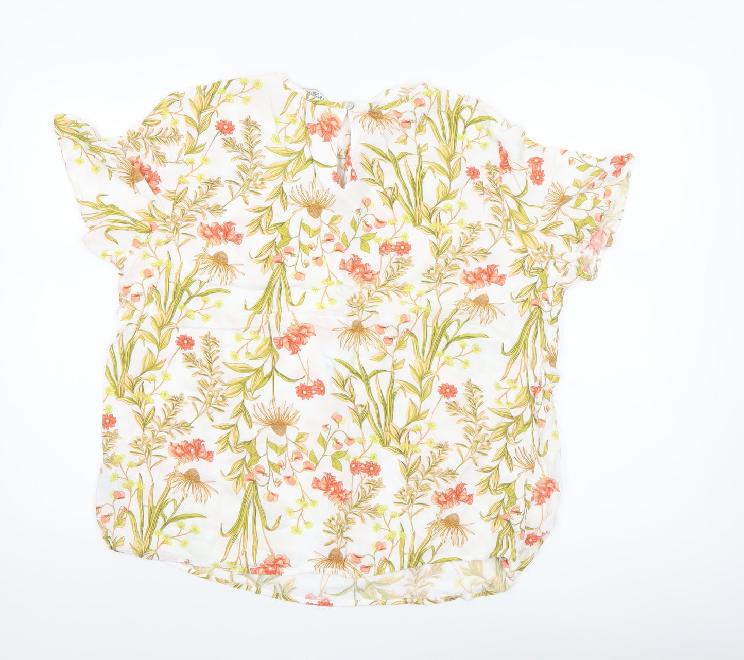 Marks and Spencer Women’s Multicoloured Floral Viscose Blouse Size 12