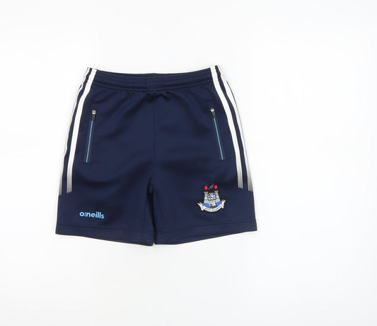 O'Neills Boys Blue 7-8 Years Athletic Shorts Dublin GAA Activewear