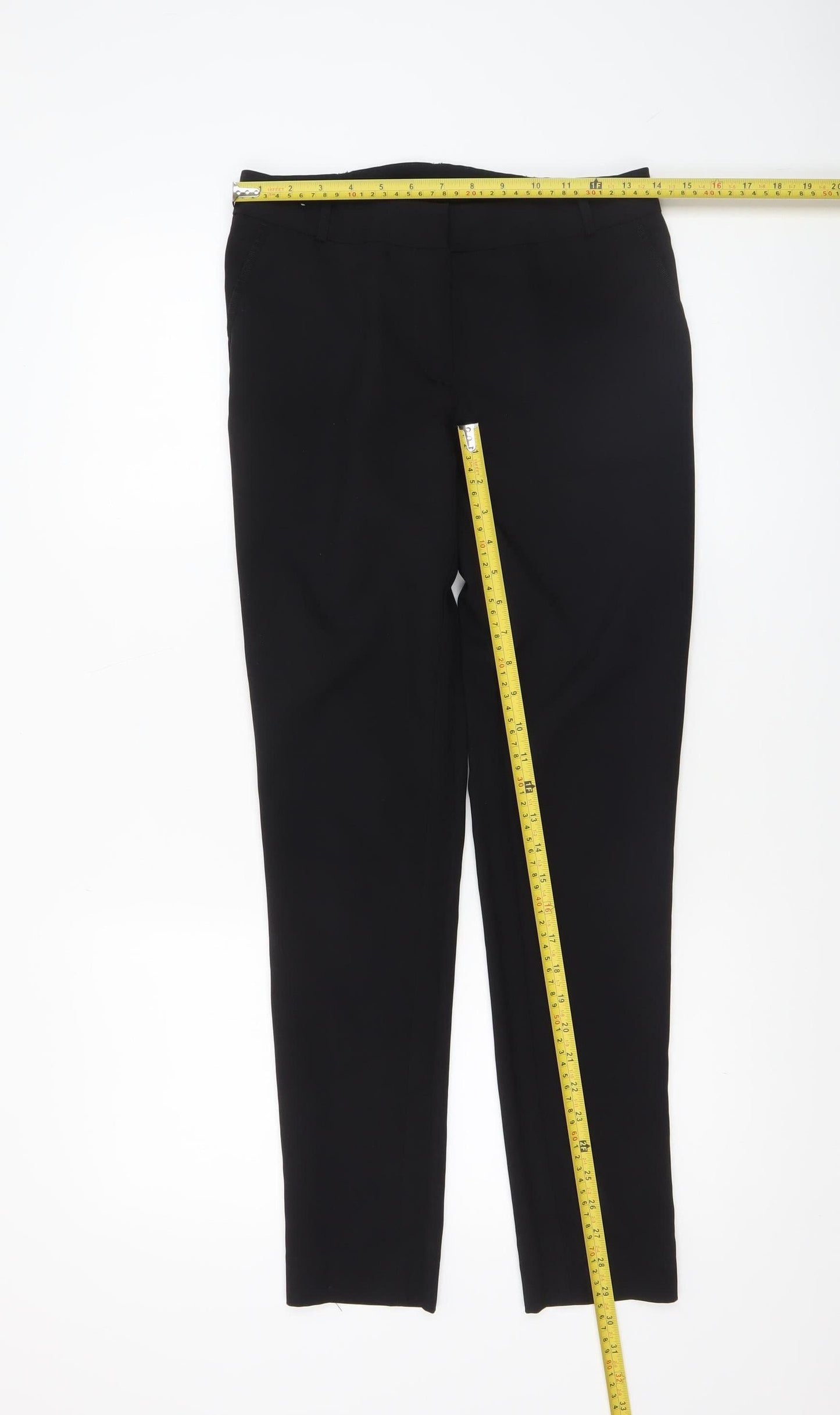 New Look Women's Black Slim Fit Tailored Trousers Size 8