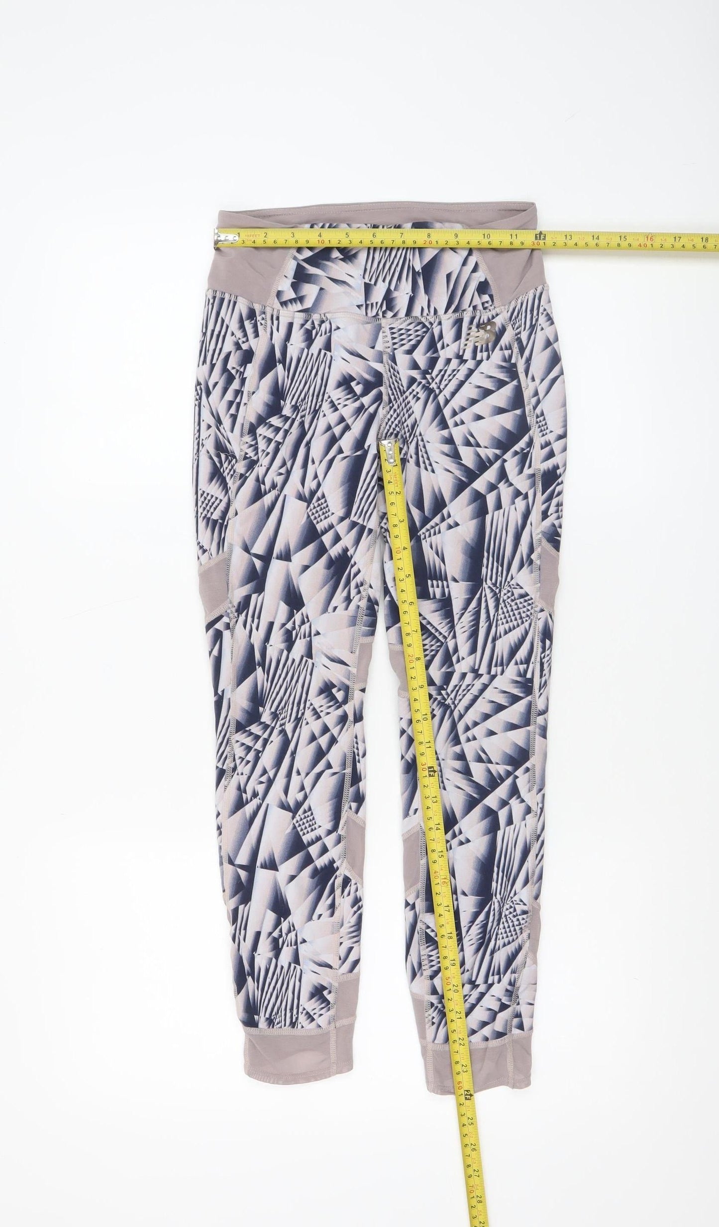 New Balance Womens Multicoloured Geometric S Leggings