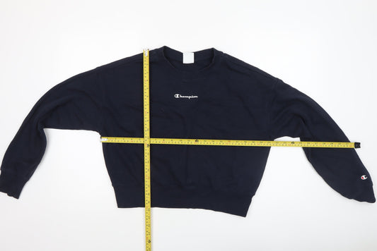 Champion Women's Black Large Crew Neck Pullover Sweatshirt