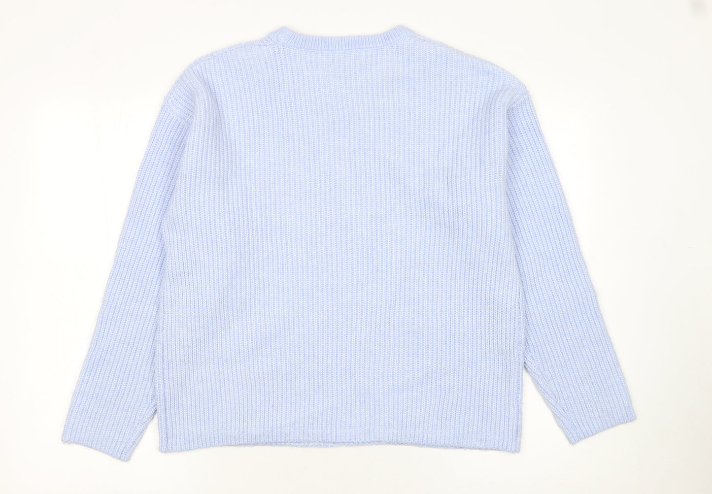 Marks and Spencer Women’s Blue Chunky Knit Pullover Jumper Size M