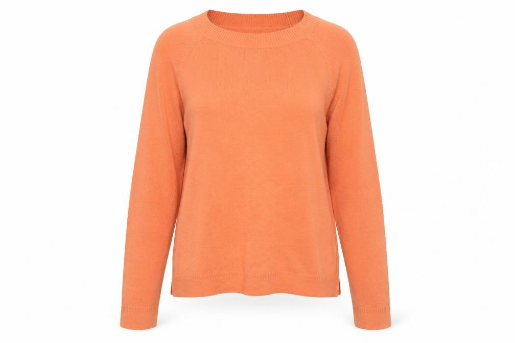 Tu Women’s Orange Crew Neck Acrylic Jumper Size 16