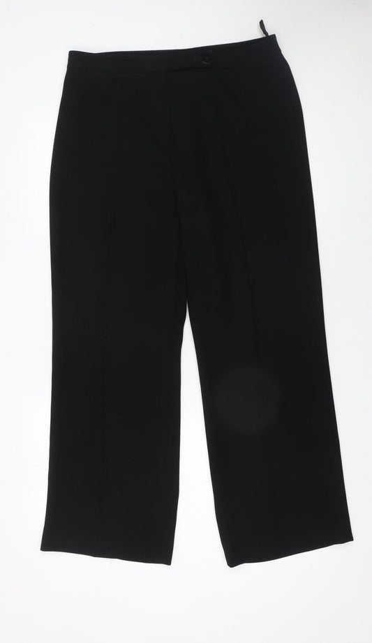 Principles Women’s Black Size 14 Straight Leg Trousers
