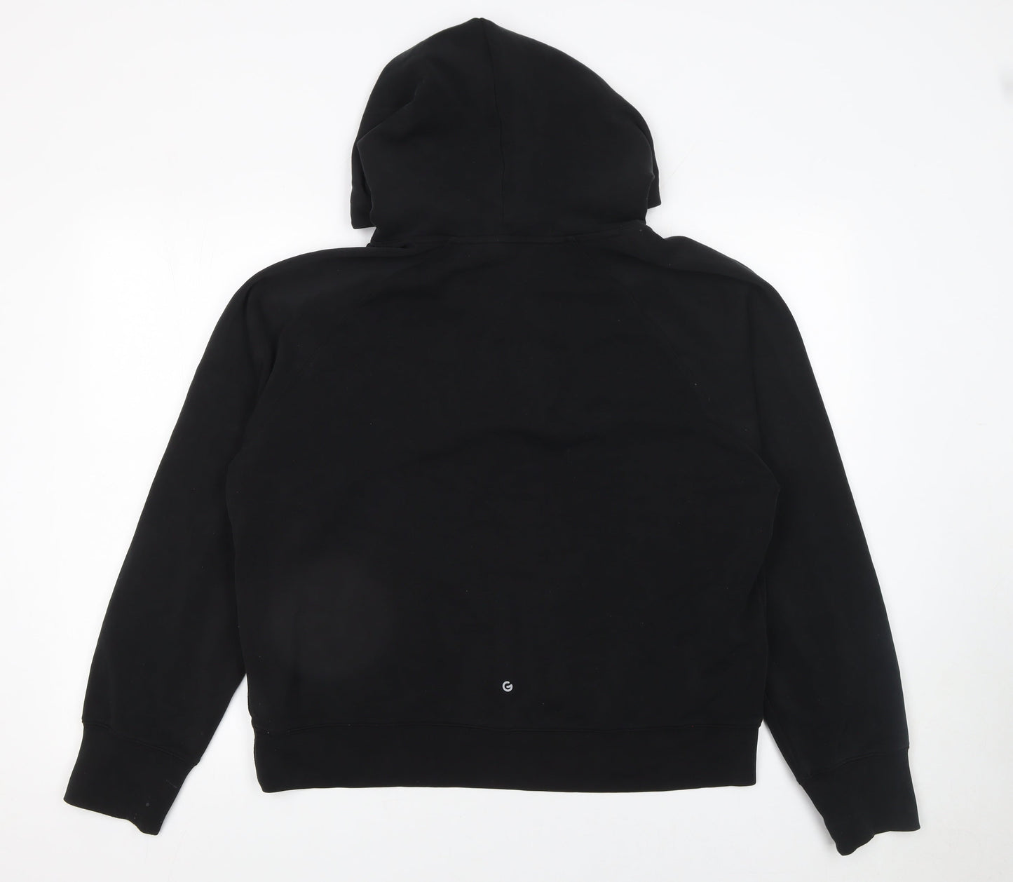 Gymshark Womens Black Half Zip Hoodie Size L Modal Blend Pullover