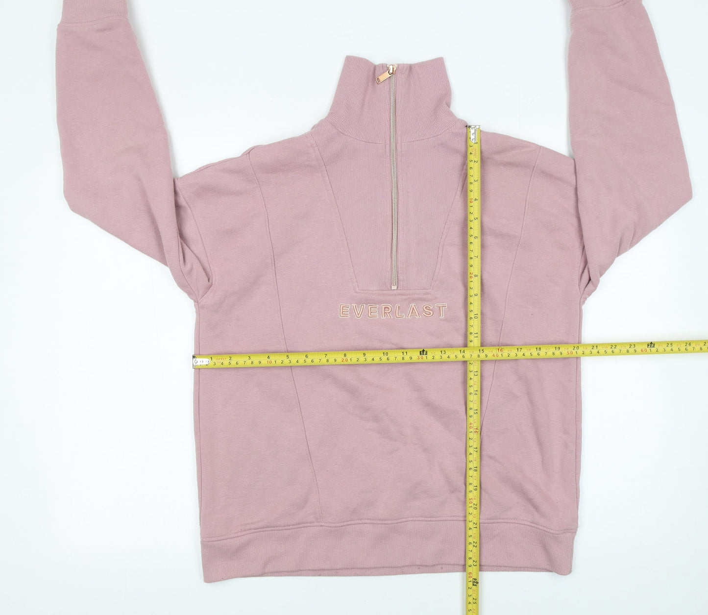 Everlast Women's Pink 1/2 Zip Pullover Sweatshirt Size S