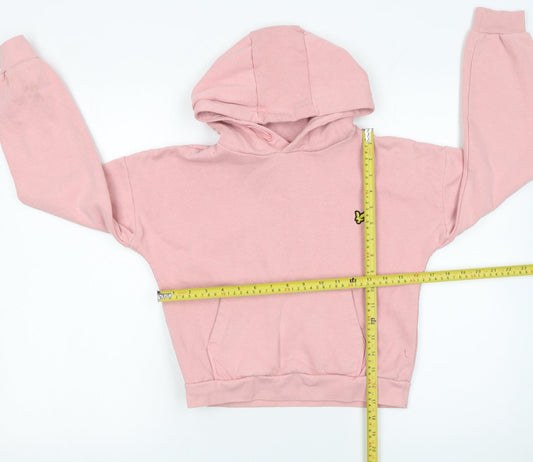Lyle & Scott Girls Pink Pullover Hoodie 10-11 Years Hooded Sweatshirt