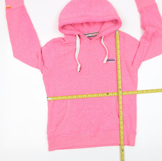 Superdry Orange Label Women’s Pink Pullover Hoodie Size L