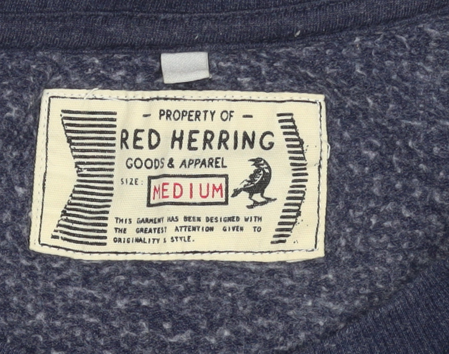 Red Herring Men's Blue Medium Pullover Sweatshirt Long Sleeve