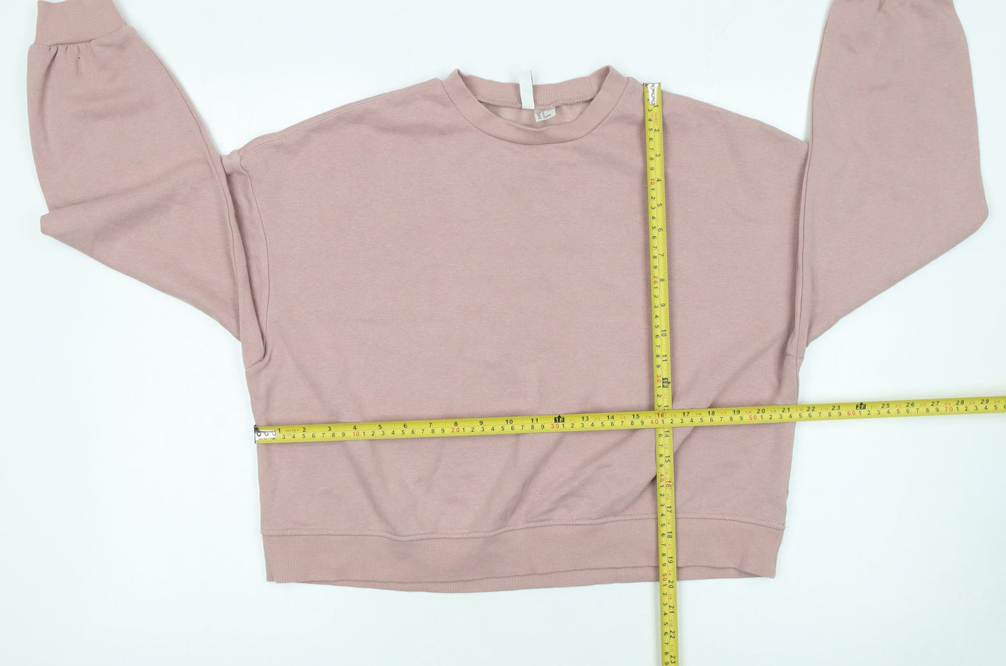 H&M Divided Women Dusky Pink Cotton Blend Pullover Sweatshirt M