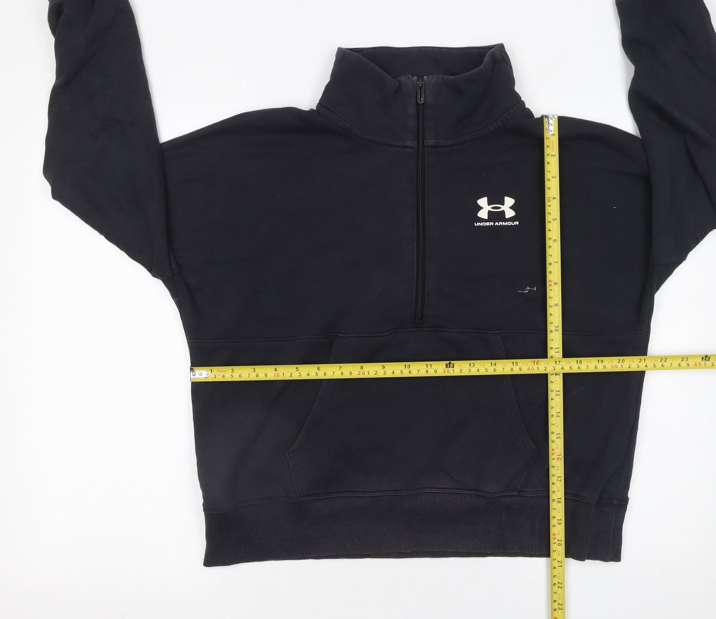 Under Armour Women's Black Medium 1/2 Zip Loose Fit Sweatshirt