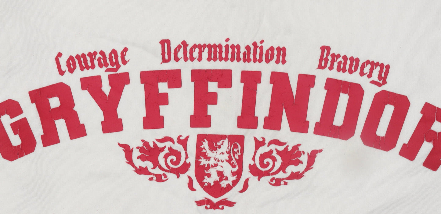 Marks and Spencer Girls Ivory Gryffindor Pullover Sweatshirt Age 13-14 Years