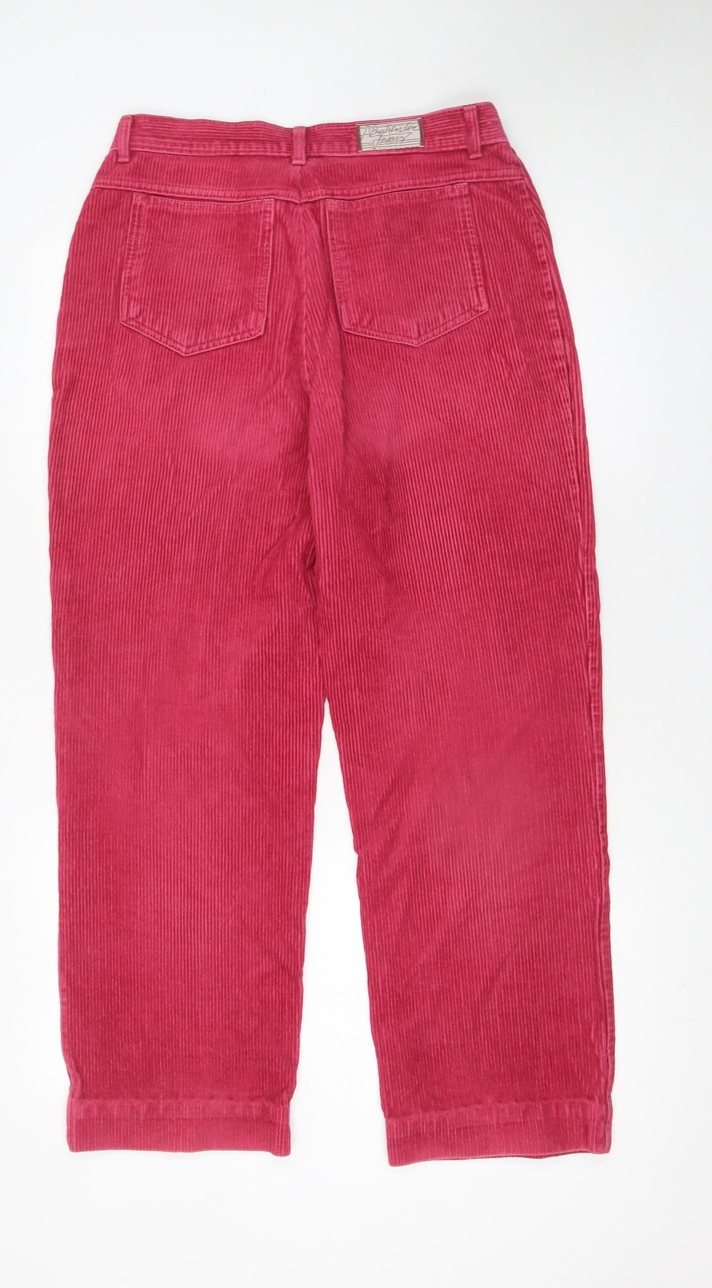 Marks and Spencer Women’s Pink Corduroy Trousers Size 16 Long