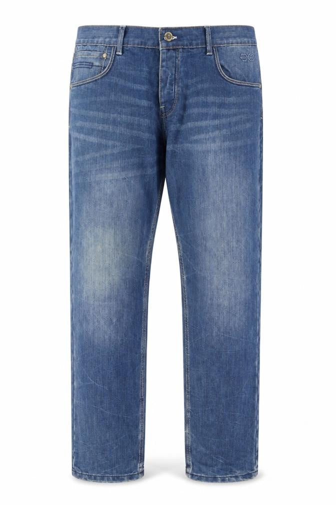 Crosshatch Men’s Blue Regular Fit Straight Denim Jeans W40