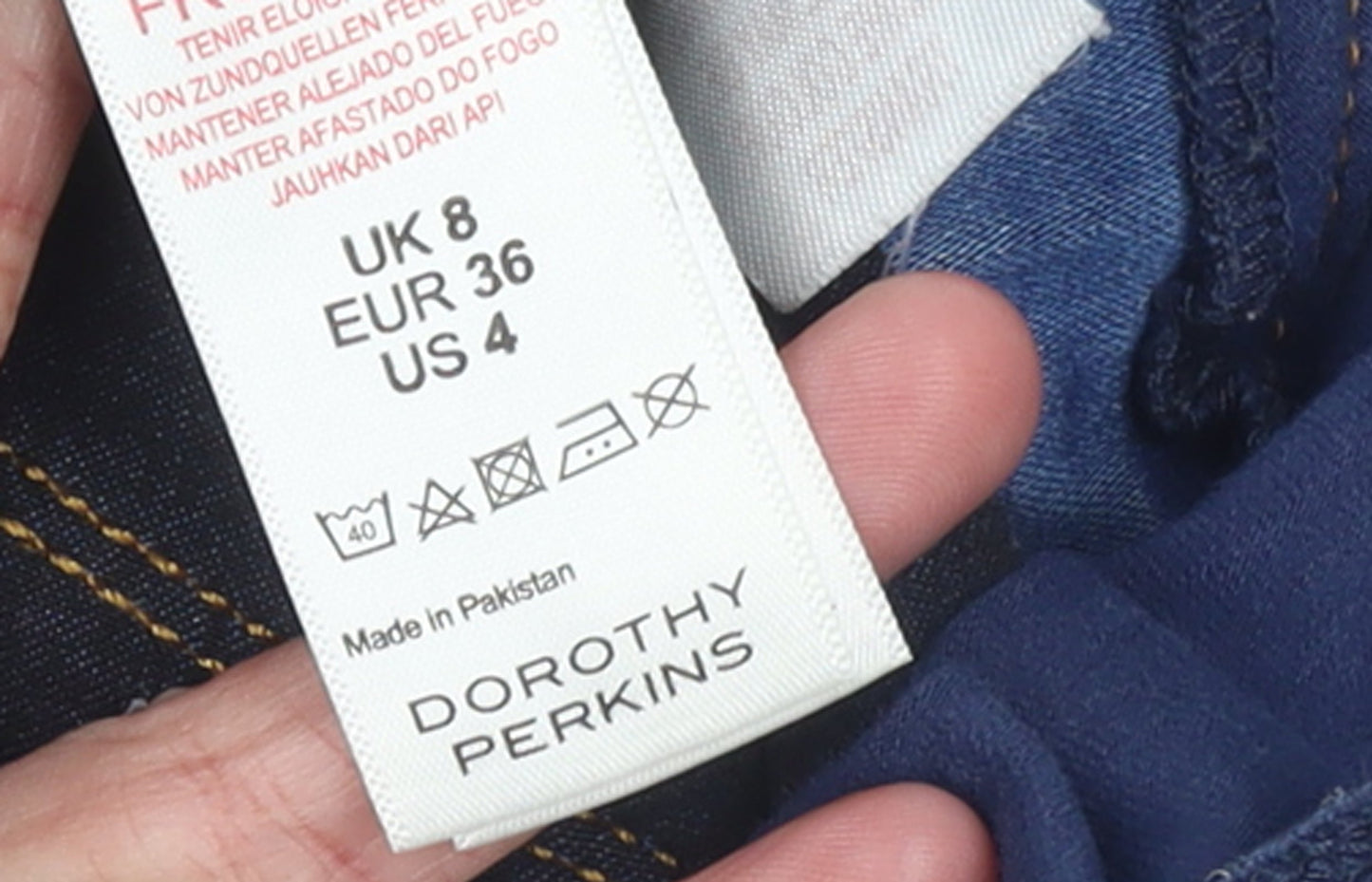 Dorothy Perkins Women’s Blue Maternity Jegging Jeans Size 8