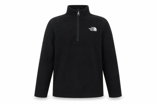 The North Face Boys Black Fleece 1/4 Zip Pullover Sweatshirt Size M