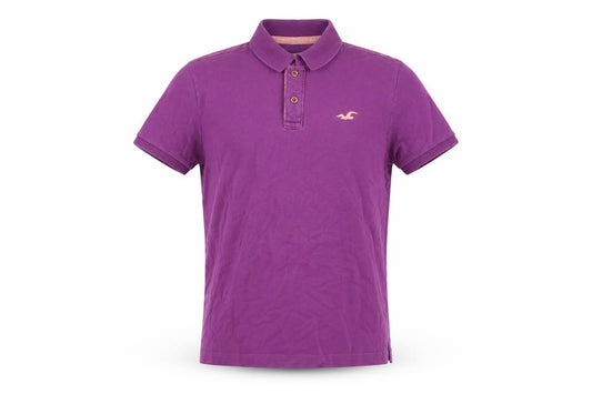 Hollister Men's Purple Slim Fit Polo Shirt Size S