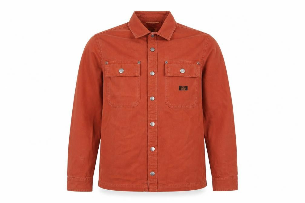 Superdry Men's Brown Canvas Workwear Jacket M Basic Style