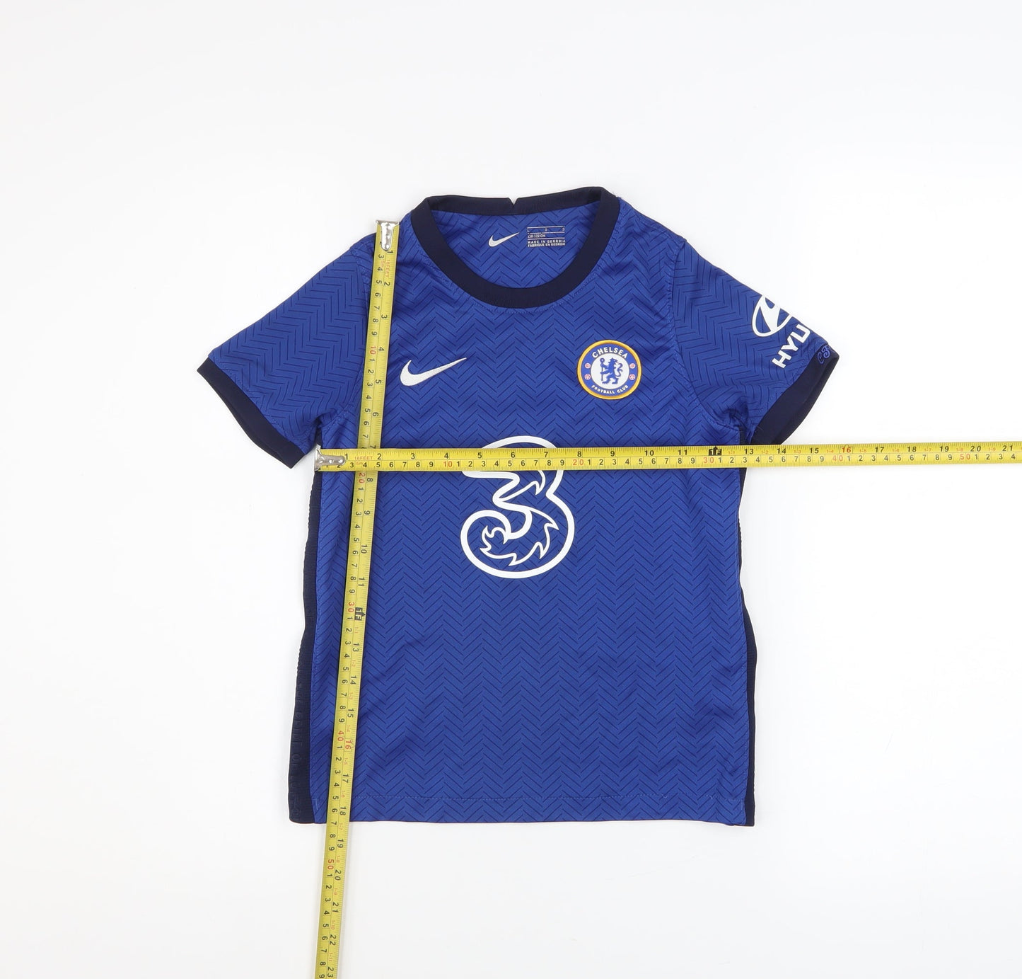 Nike Boys Blue Chelsea Football Jersey 6-7 Years Athletic Fit
