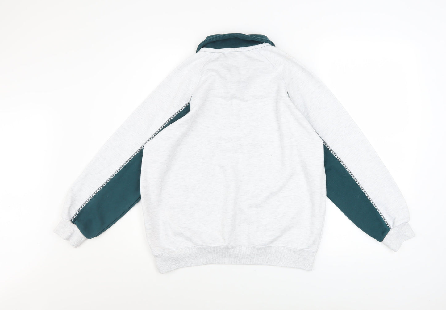 Primark Girls Grey Collared Pullover Sweatshirt 11-12 Years New York Graphic