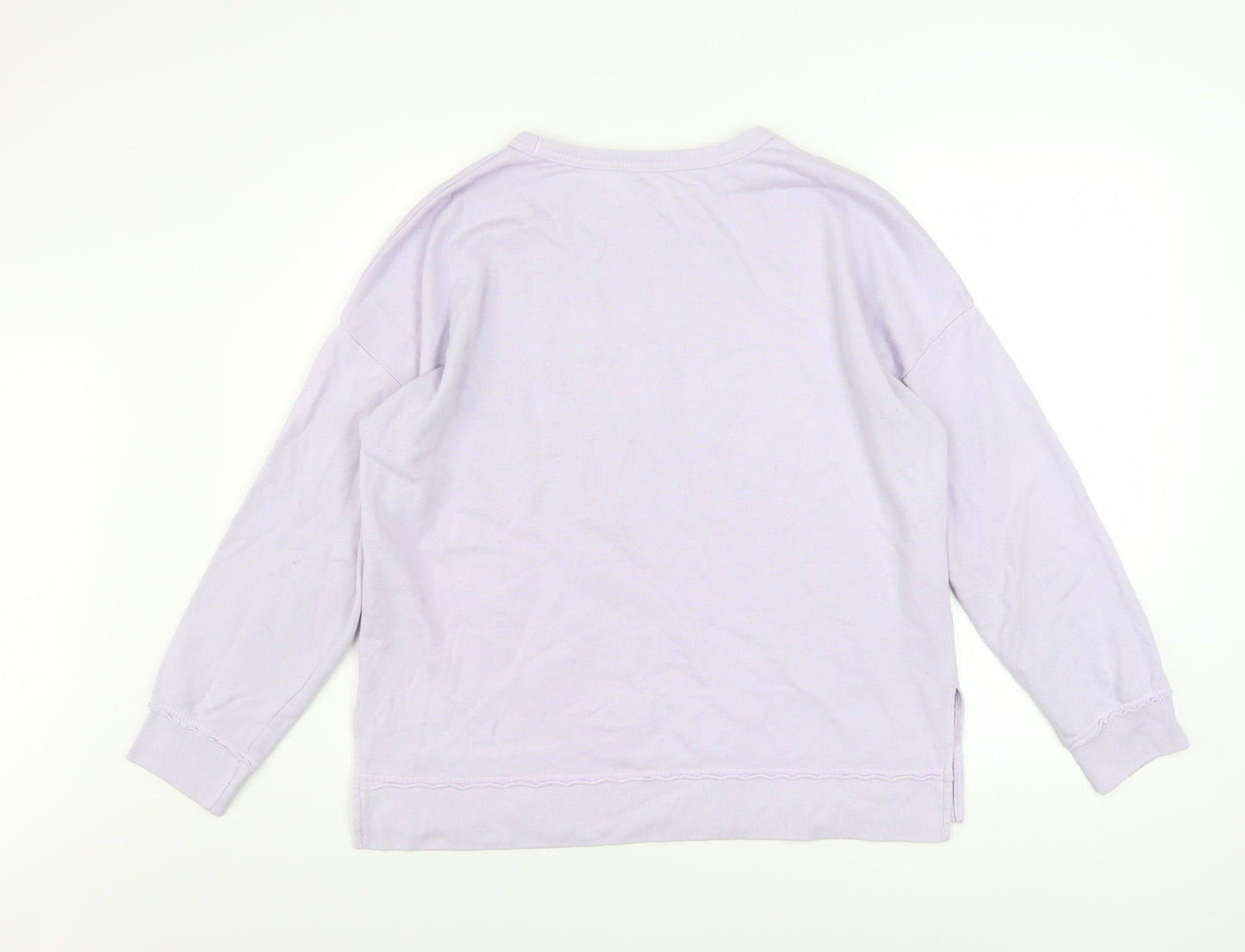 Buffalo David Bitton Women's Lilac Pullover Sweatshirt Size M Cotton Blend