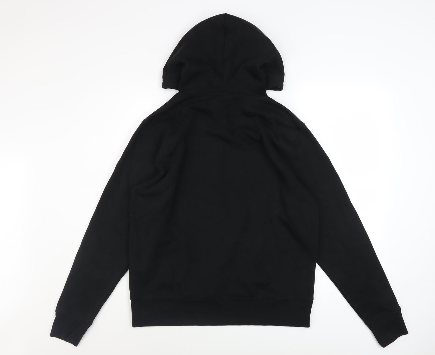 FILA Womens Black Hoodie Size 12 Pullover Hooded Sweatshirt