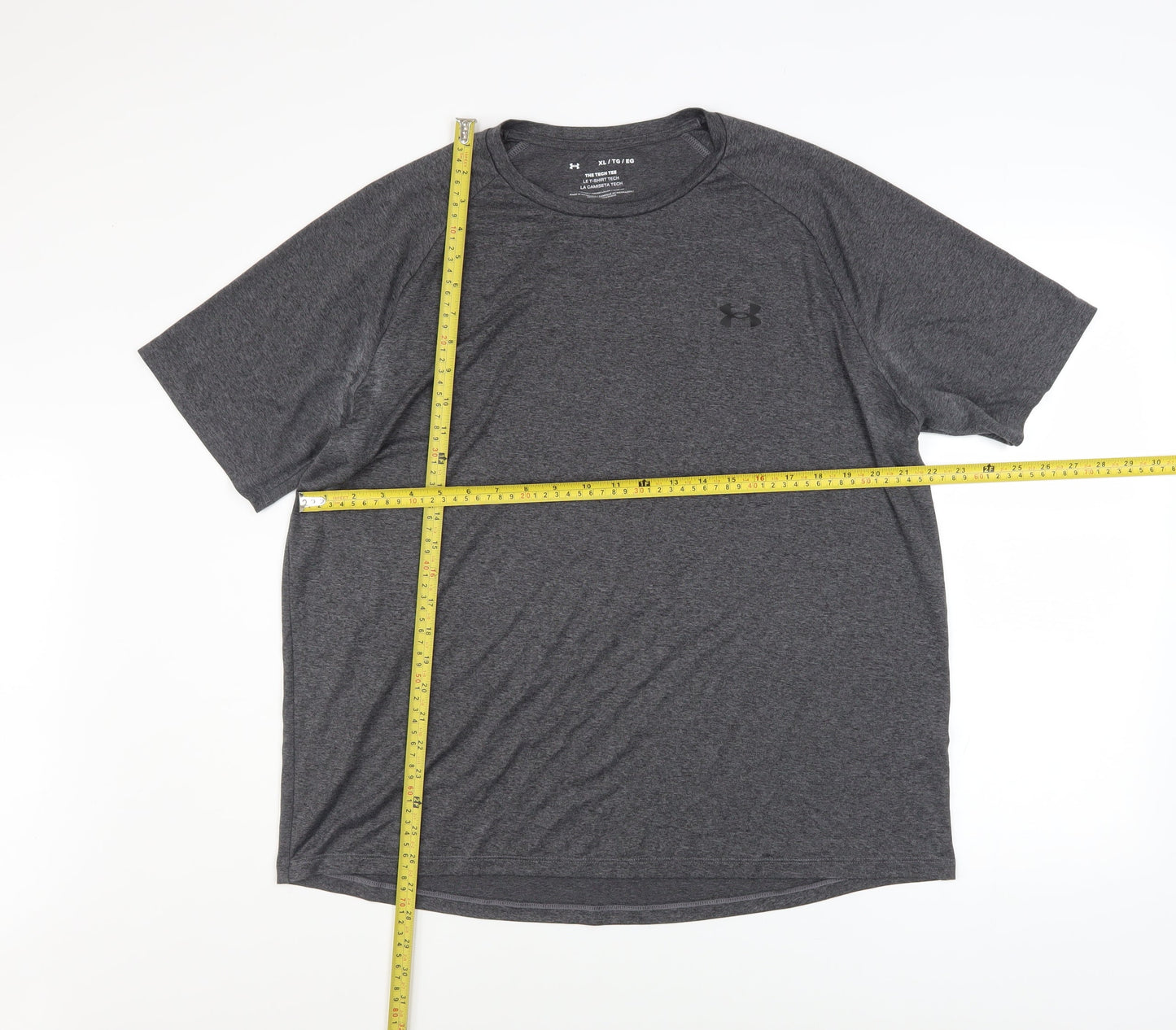 Under Armour Men Grey XL Tech Tee Moisture Wicking T-Shirt