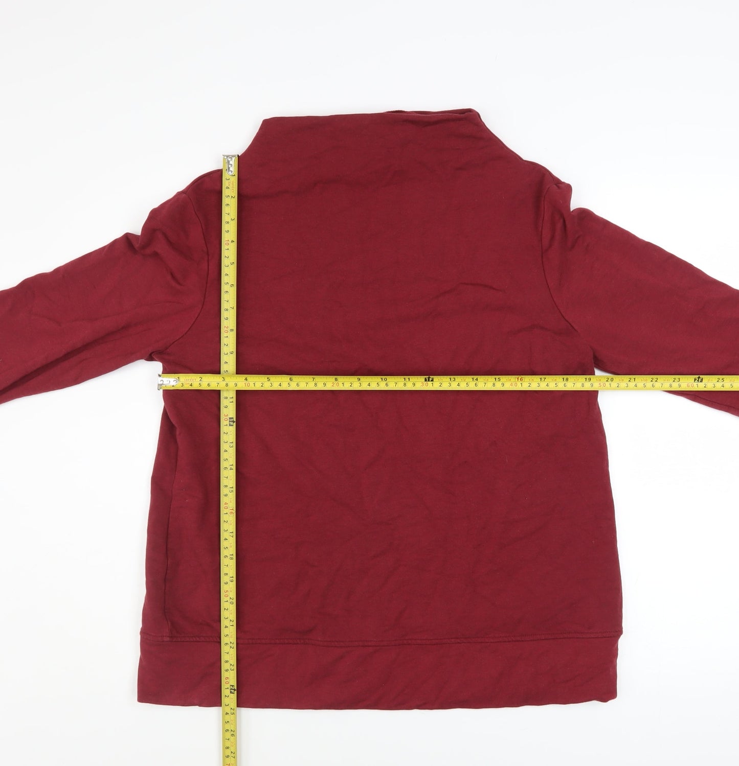 Thought Women's Red Long Sleeve Pullover Sweatshirt Size 14 Viscose Blend