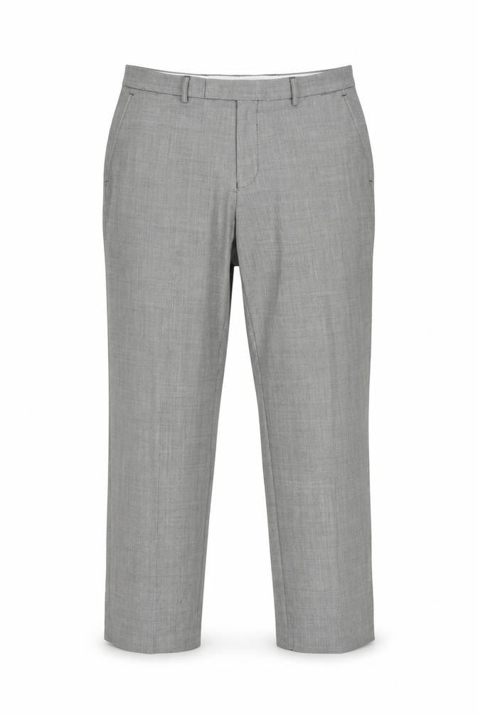 Dunnes Men Grey Wool Blend Dress Pants 36W 31L Regular Fit