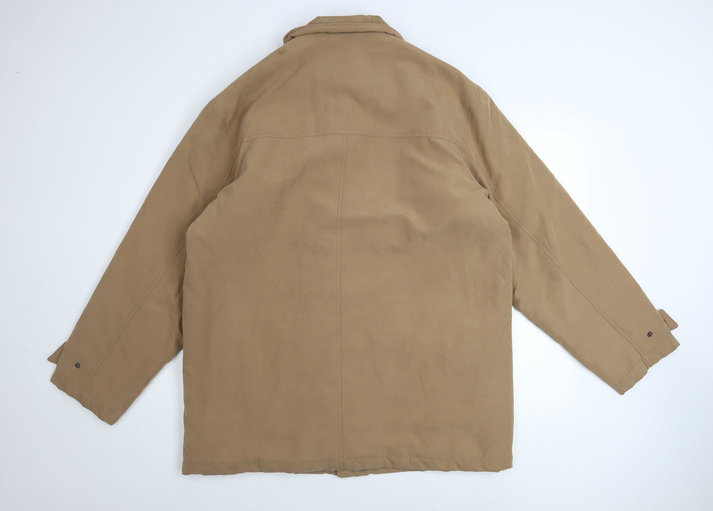 EWM Men’s Beige Cotton Blend Lined Parka Jacket Size L