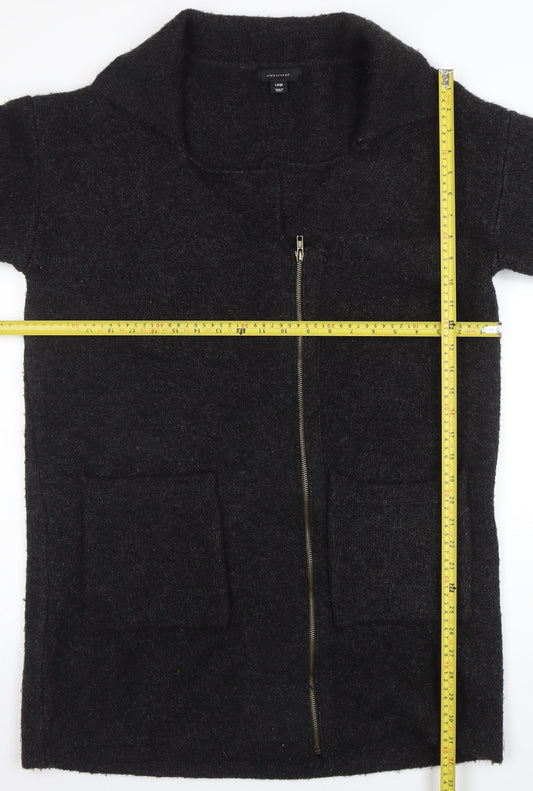 Atmosphere Women's Black Full Zip Chunky Knit Cardigan L