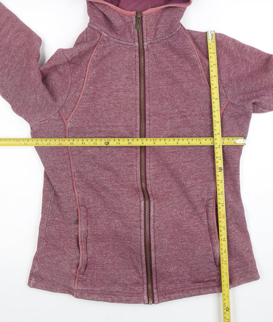 Craghoppers Womens Purple Full Zip Hooded Sweatshirt UK 12