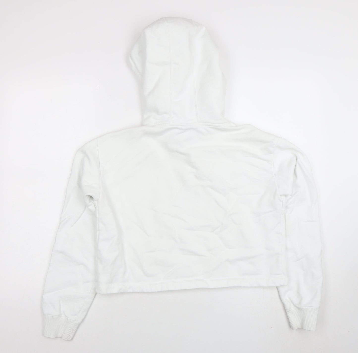 Champion Women's White Hoodie Medium Cotton Pullover