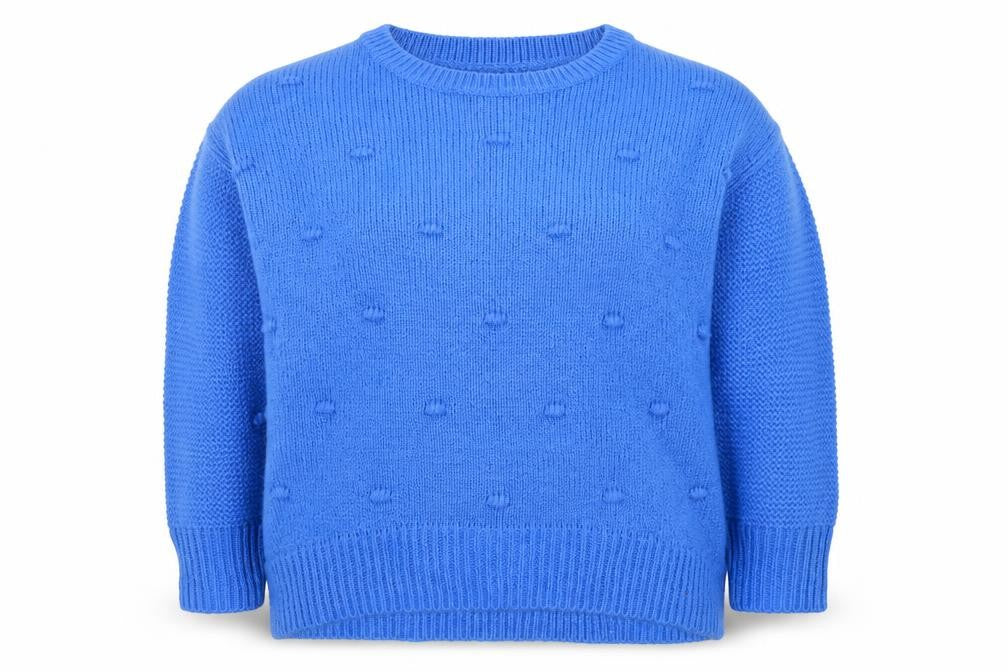 Dunnes Women’s Blue Acrylic Knit Crew Neck Jumper Size XL