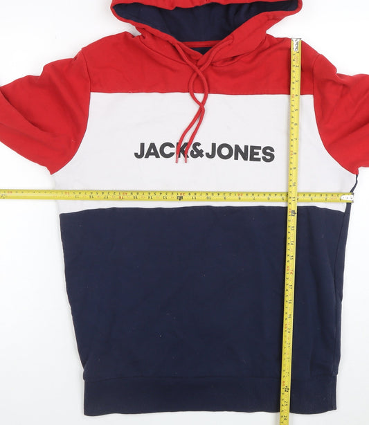 Jack & Jones Men's Multicoloured Pullover Hoodie M