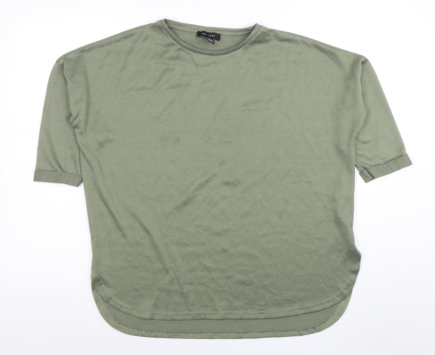 New Look Women’s Green Short Sleeve Basic Crew Neck T-Shirt Size S
