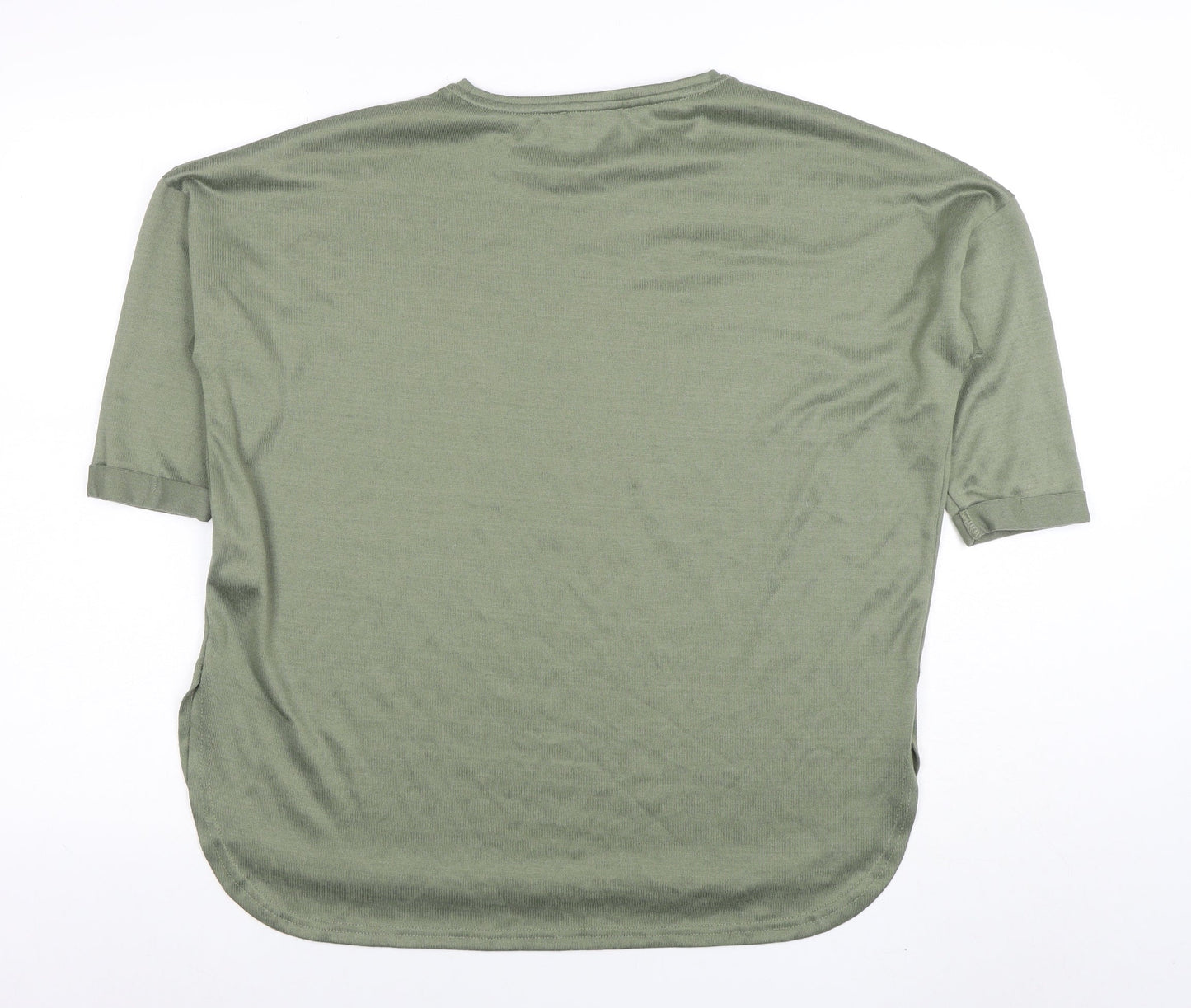 New Look Women’s Green Short Sleeve Basic Crew Neck T-Shirt Size S