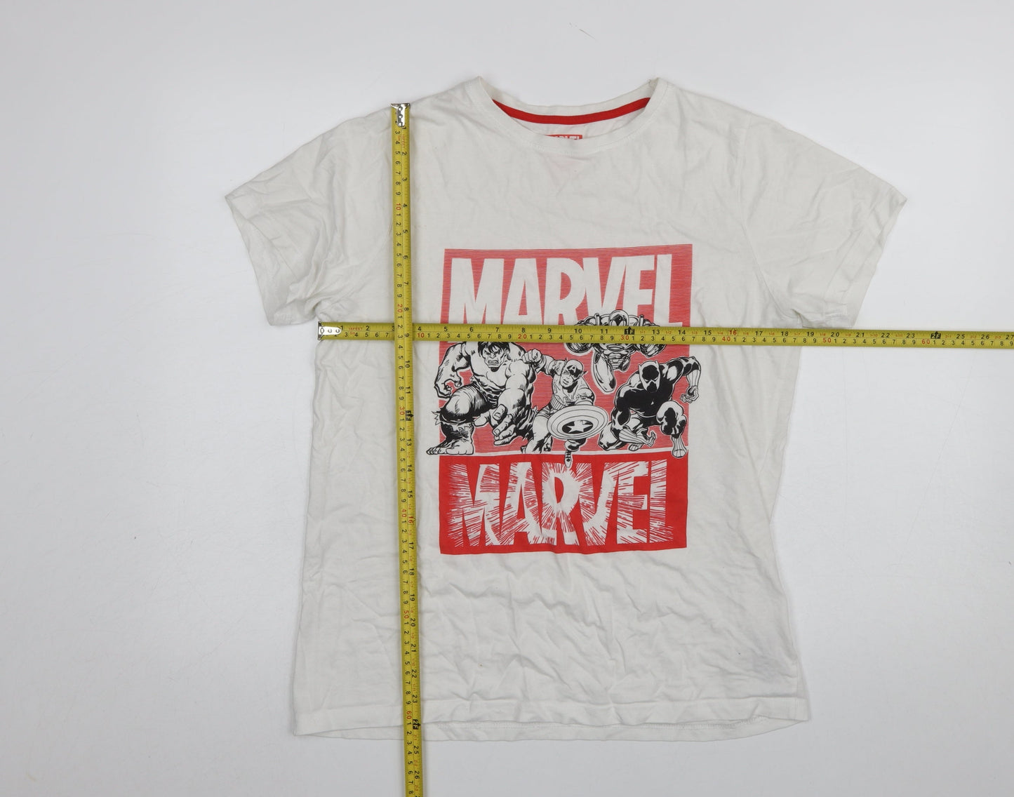 Marvel Boys White Short Sleeve Graphic T-Shirt 14-15 Years