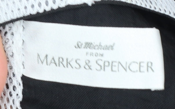 Marks and Spencer St Michael Women's Black Nylon Zip Jacket Size 10