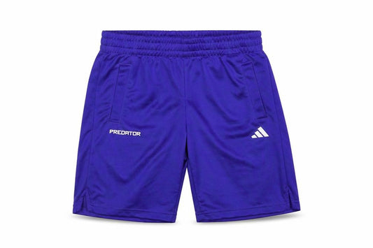Adidas Boys Blue Predator Athletic Football Shorts 9-10 Years