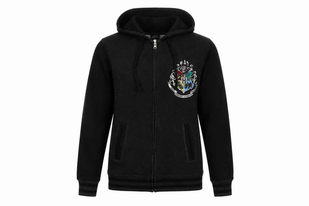 Harry Potter Universal Studios Womens Black Full Zip Hoodie M