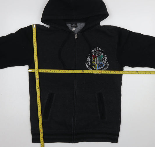 Harry Potter Universal Studios Womens Black Full Zip Hoodie M