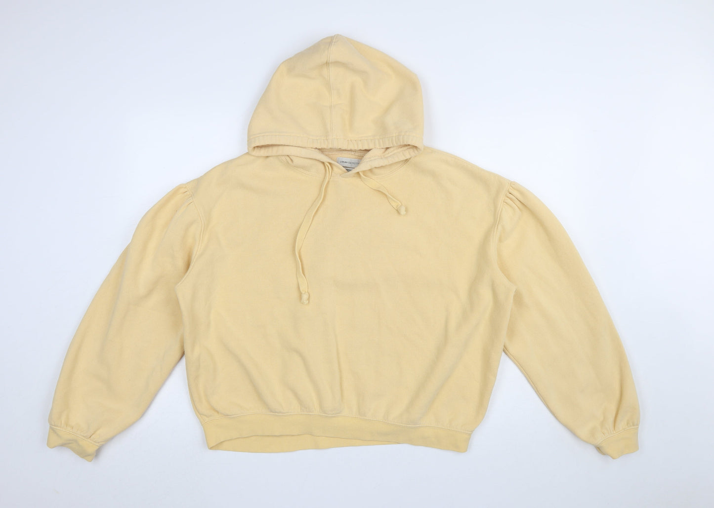 Urban Outfitters Women's Beige Pullover Hoodie Size M Cotton Blend